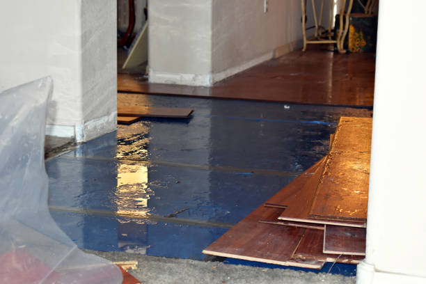 Professional Burst Pipe Cleanup technician working in Hawthorne, WI